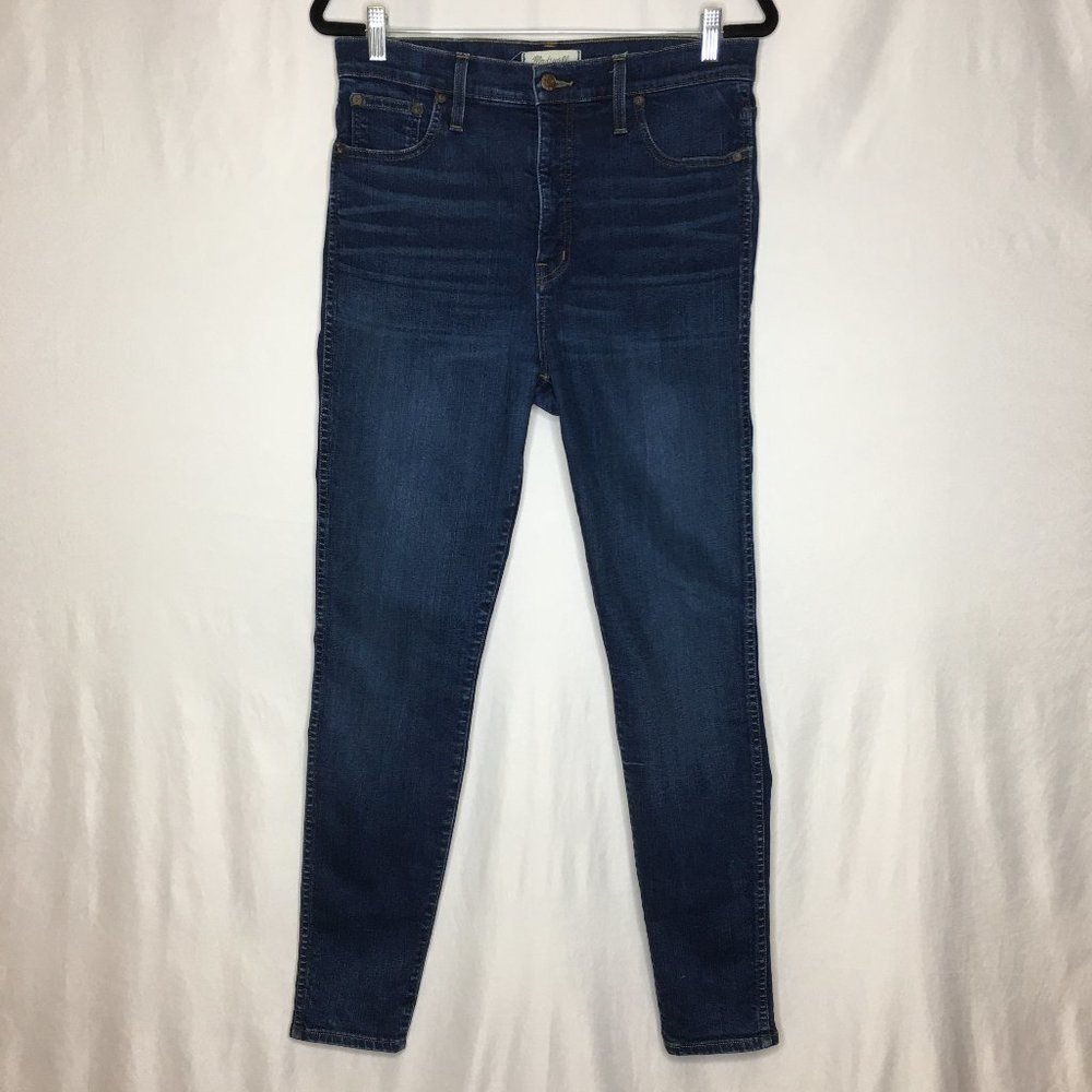Madewell 10" high rise skinny jeans in hayes dark wash size 31 C16